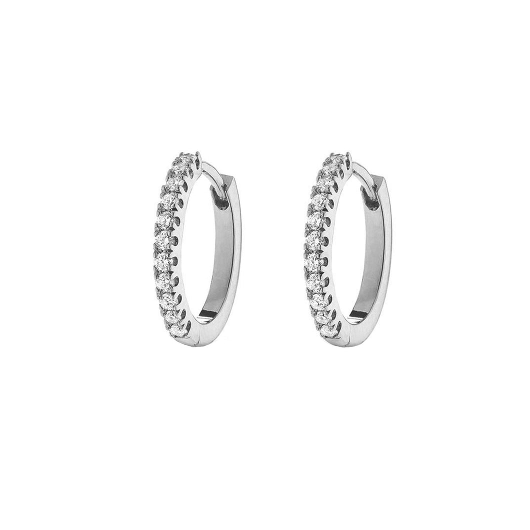 CLASSIC HUGGIE EARRINGS - SILVER