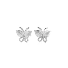 Load image into Gallery viewer, BIANCA BUTTERFLY EARRINGS - SILVER
