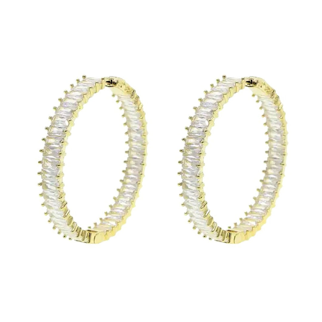 NICOLE HOOP EARRINGS XL - GOLD