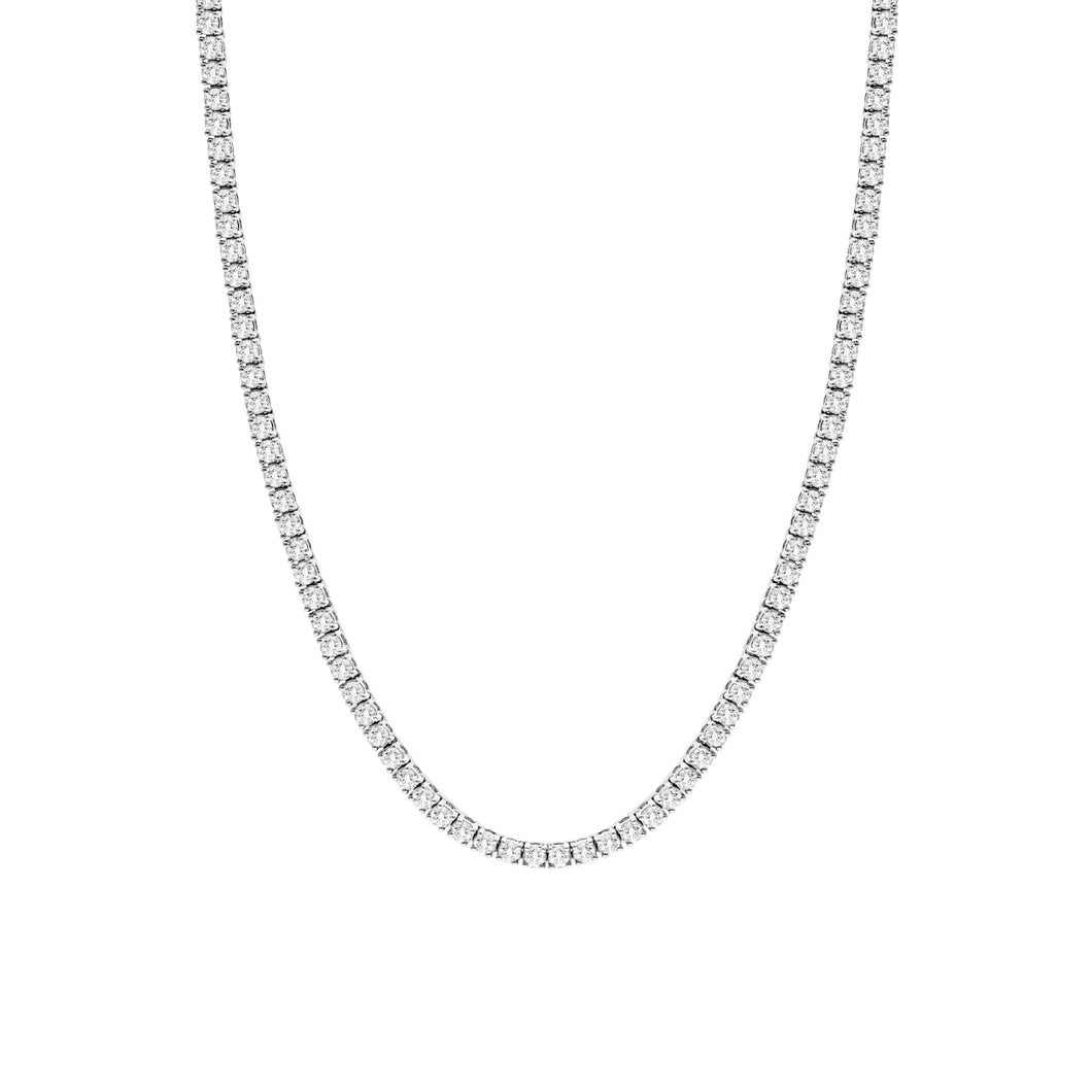 TYRA TENNIS NECKLACE - SILVER