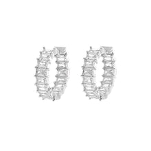 Load image into Gallery viewer, NICOLE HOOP EARRINGS - SILVER
